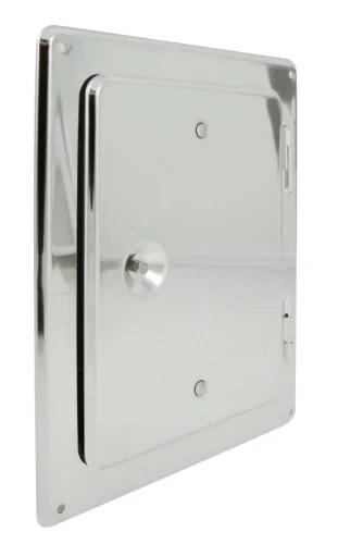 Porte de visite inox 120 x 180 mm pour Té avec trappe rectangle Ø120/180