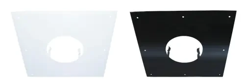 Plaque de propreté pour raccord poêle/tubage