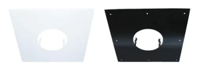 Plaque de propreté pour raccord poêle/tubage