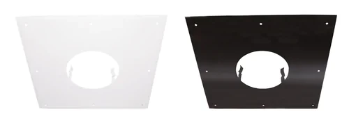 Plaque de propreté pour raccord poêle/tubage